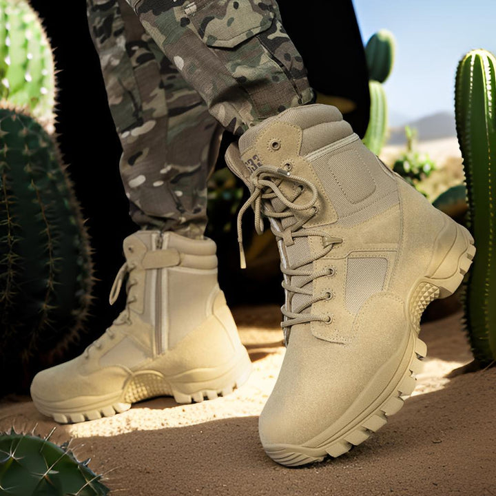 Herren Militärische Einsatzstiefel mit rutschfester Sohle und atmungsaktivem Obermaterial Drune