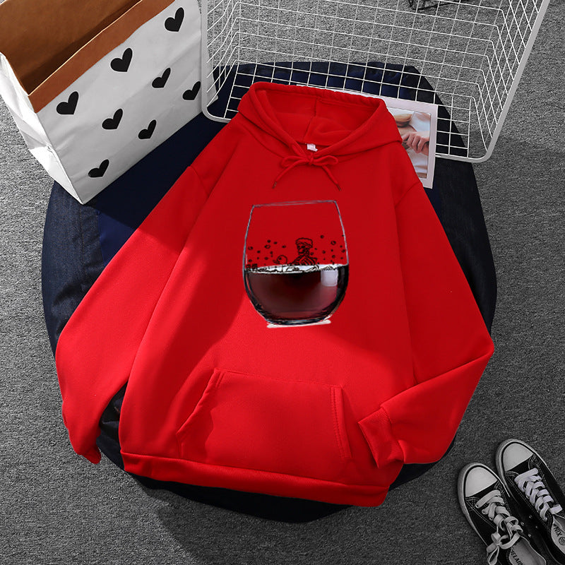 Damen Hoodie mit künstlerischem Glasdesign Drune