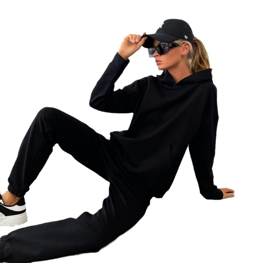 Damen Bequemes und modernes Hoodie-Set Drune