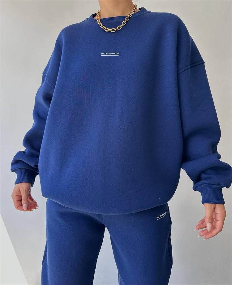 Damen sportliches Sweatset mit lockerem Schnitt Drune