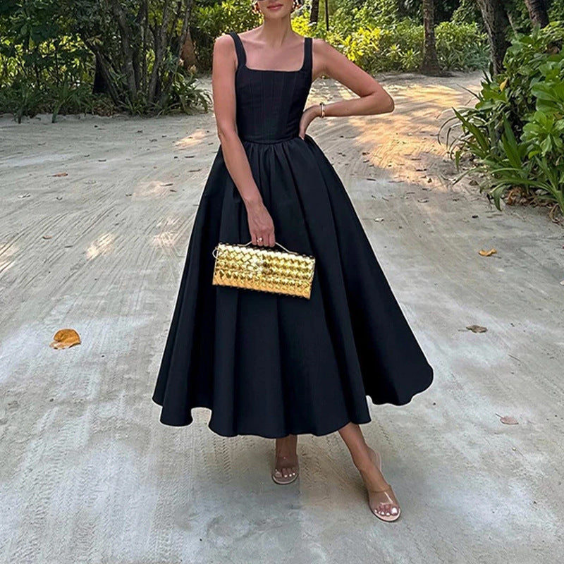 Damen Elegantes Ballkleid mit einem taillierten Oberteil und weichem, schwingendem Rock Drune