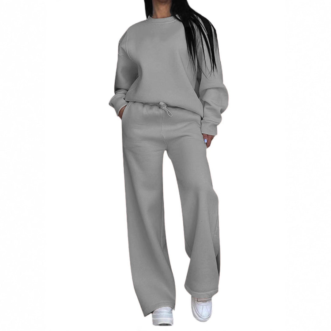 Damen nan lässiges Oversize Sweatshirt und weite Jogginghose Set Drune