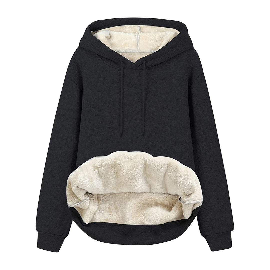 Damen Kuscheliger Hoodie mit Fleece-Innenfutter und praktischen Taschen Drune