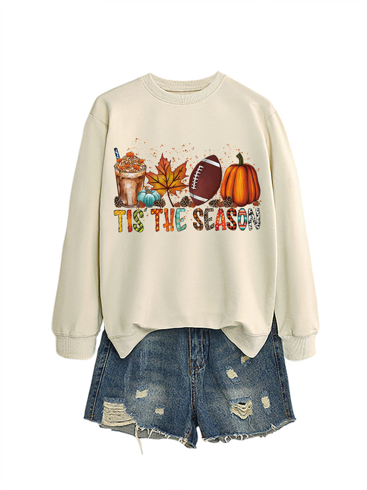 Damen Sweatshirt mit herbstlichem Motiv und lässigem Schnitt Drune