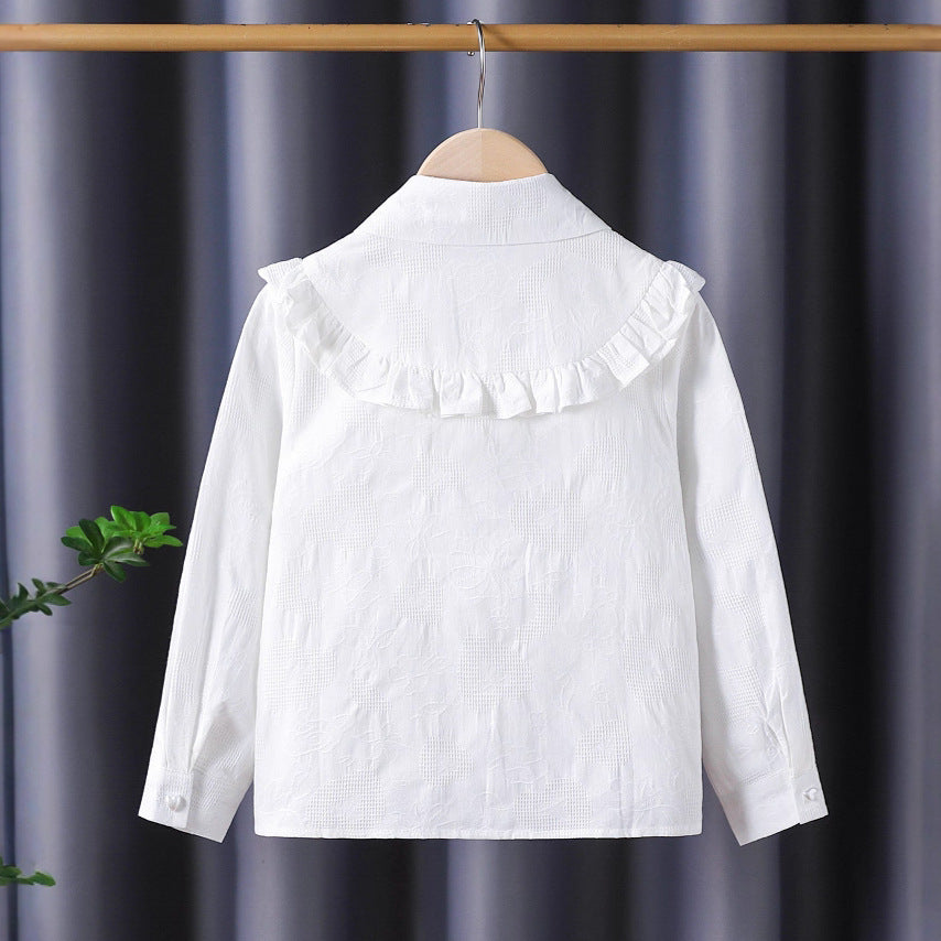 Mädchen Hemdbluse mit verspielten Rüschen Drune