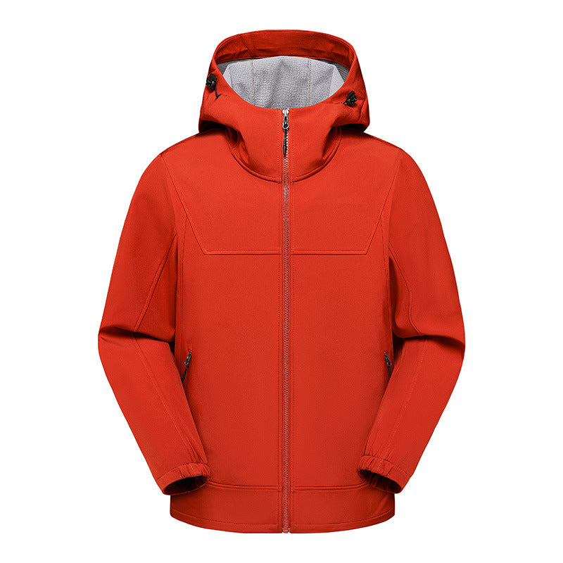 Herren technische Multifunktionsjacke mit verstellbarem Kapuzenkragen und wasserabweisendem Material Drune