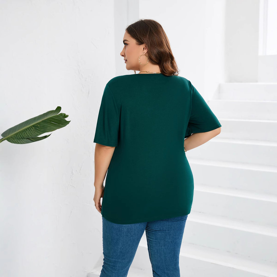 Damen Blusenshirt mit eleganter Lochstickerei und weit geschnittenen Ärmeln Drune