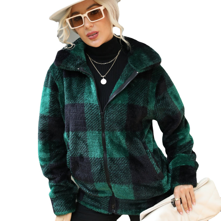 Damen Kuschelige Flanelljacke Drune
