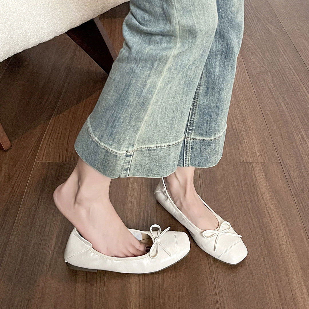 Damen Ballerinas mit zartem Schleifendetail und komfortablem Innenfutter Drune