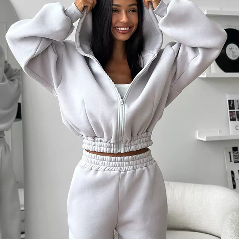 Damen Oversize-Hoodie mit sportlichem Schnitt und elastischem Bund Drune
