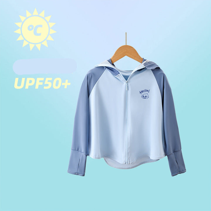 Damen sportliche UV-Schutzjacke mit Kapuze Drune
