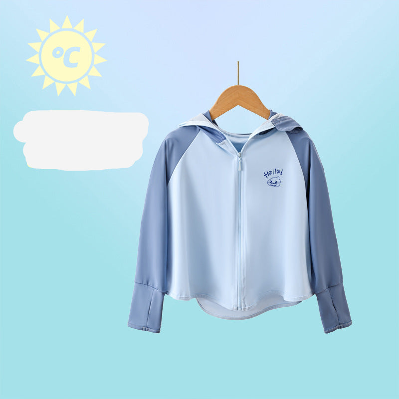 Mädchen funktionale UV-Schutzjacke mit Kapuze Drune