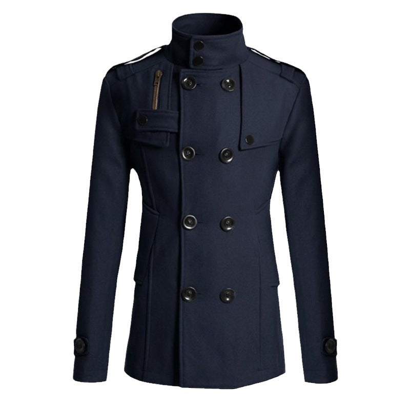 Damen Modischer Trenchcoat mit asymmetrischem Schnitt und praktischen Taschen Drune