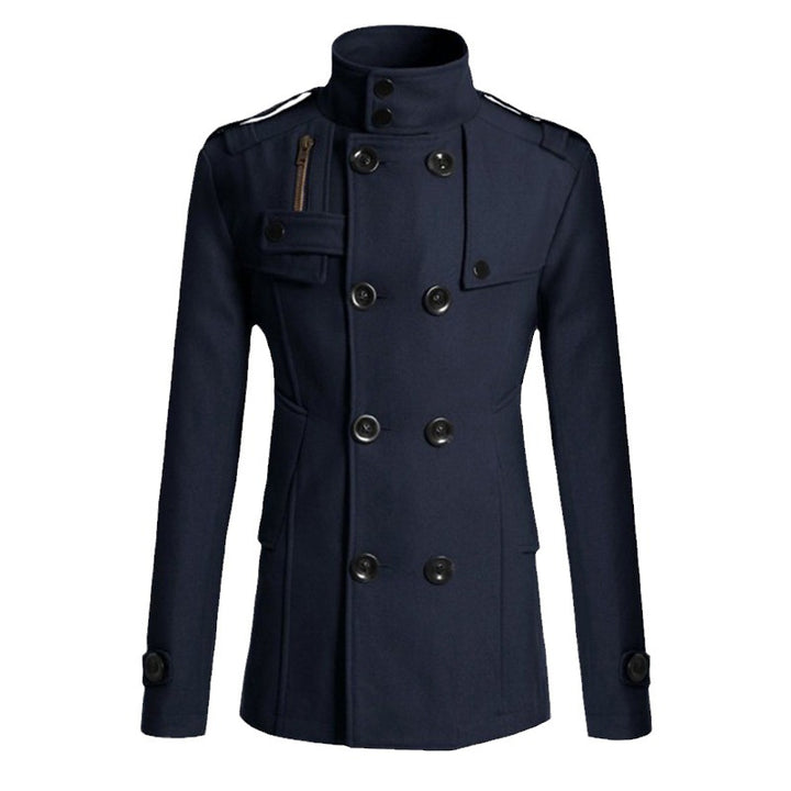 Damen Modischer Trenchcoat mit asymmetrischem Schnitt und praktischen Taschen Drune