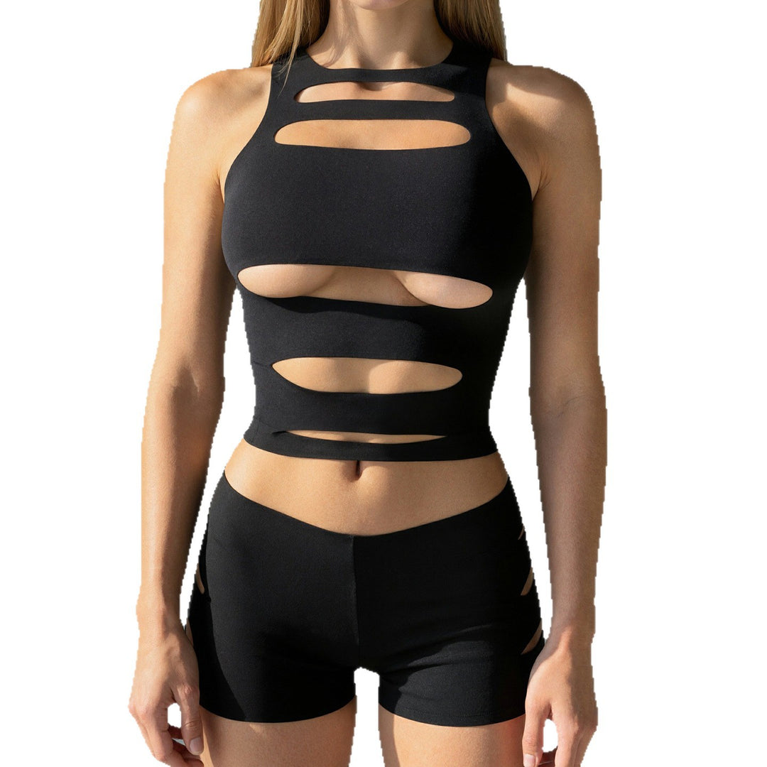 Damen Sportliches Set mit modischen Cut-Outs Drune