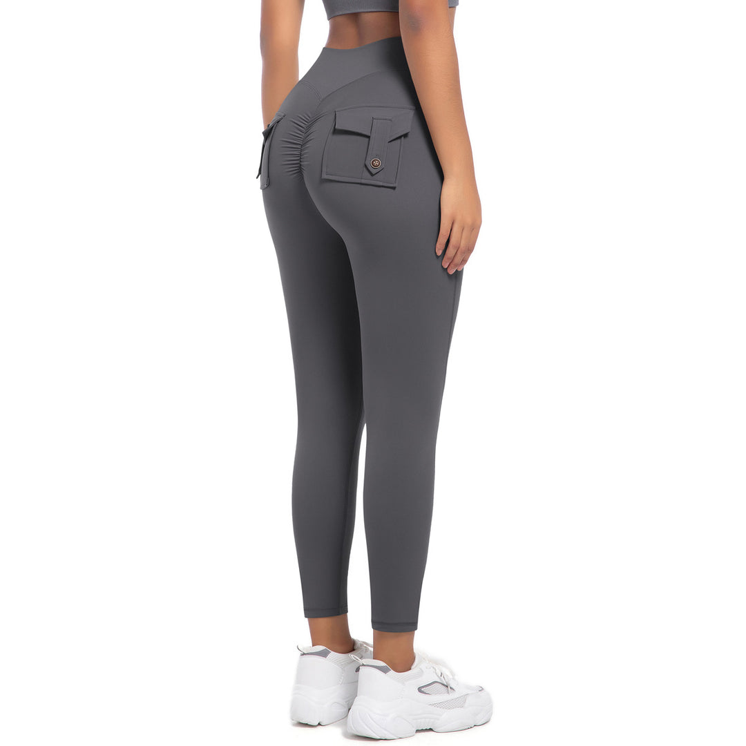 Damen Kompressionsleggings mit hoher Taille und praktischen Taschen Drune