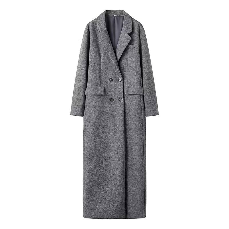 Damen oversized Wollmantel Drune