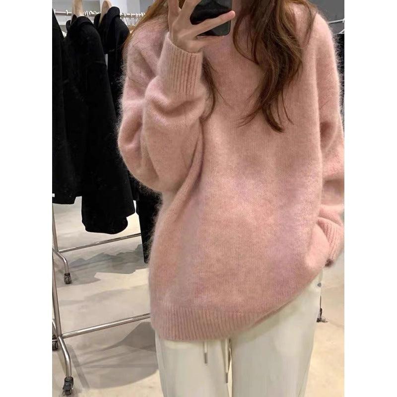 Drune | Pullover Pullover Mohair Mix Übergröße Passform Lange Ärmel Rundhals