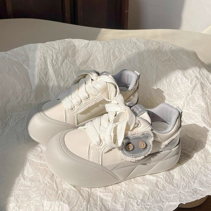 Damen Trendige Sneakers mit einzigartigem Blumen-Detail Drune