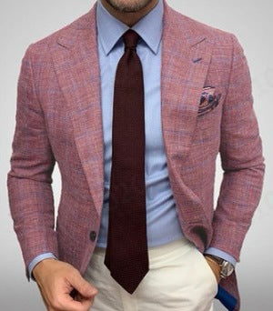 Herren eleganter Blazer mit feiner Struktur und modernem Schnitt Drune