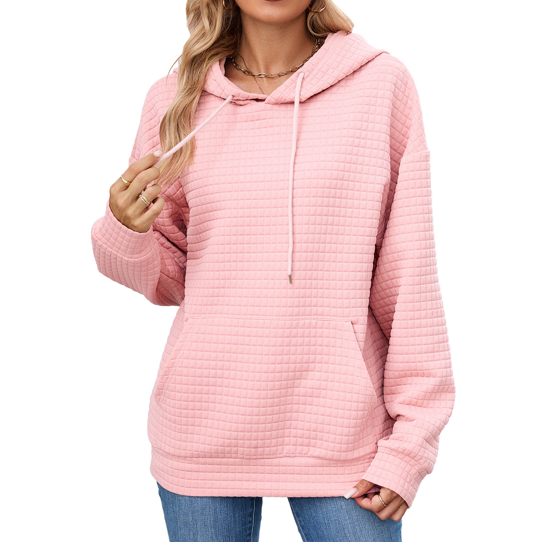Damen Hoodie mit besonderen Strukturdetails Drune