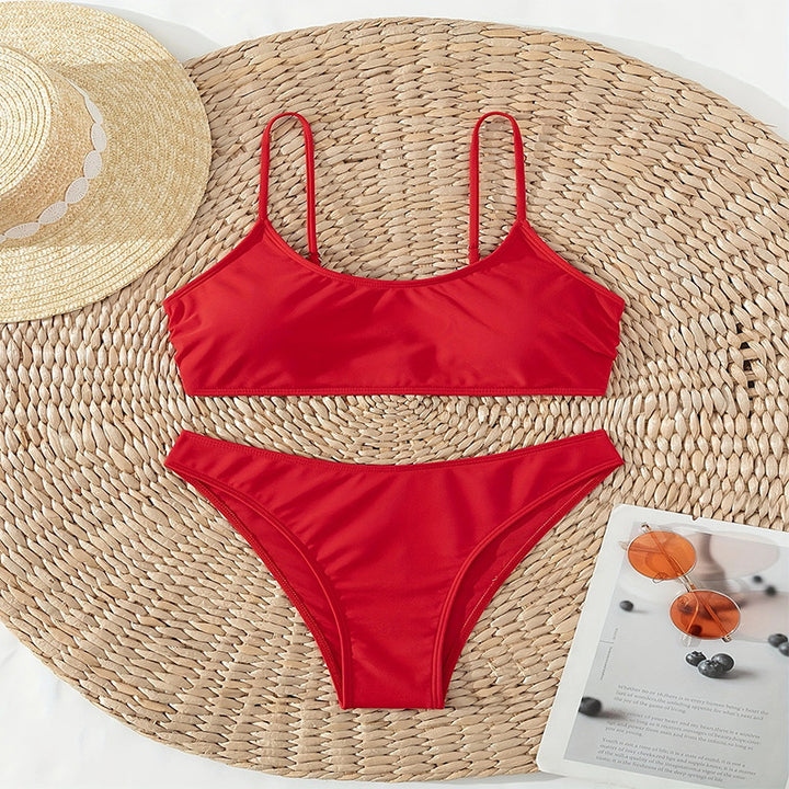Damen Bikiniset mit verstellbaren Spaghetti-Trägern Drune