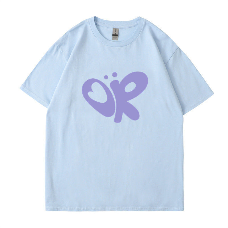 Damen lässiges T-Shirt mit einzigartigem Grafikdruck Drune