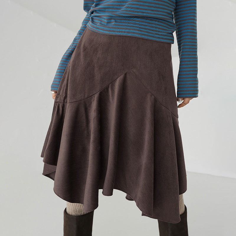 Damen Eleganter ausgestellter Rock mit raffinierter Silhouette Drune