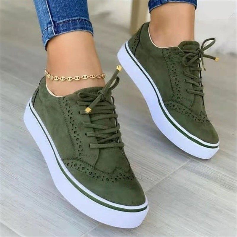 Damen modische Sneaker mit atmungsaktiver Oberflächenstruktur und rutschfester Sohle Drune