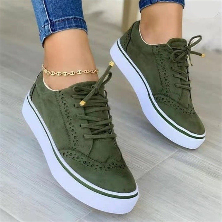 Damen modische Sneaker mit atmungsaktiver Oberflächenstruktur und rutschfester Sohle Drune