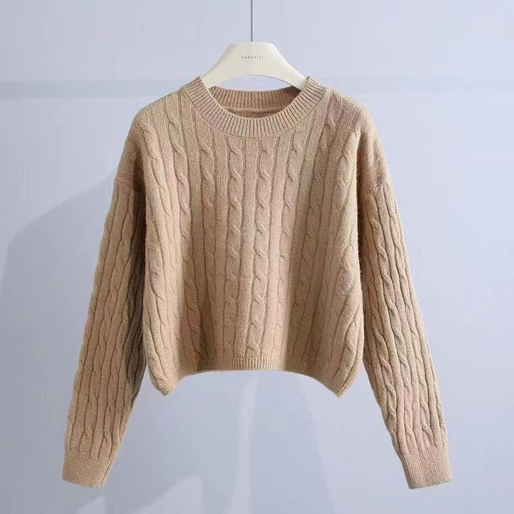 Damen Grobstrickpullover mit strukturiertem Muster und lässigem Schnitt Drune