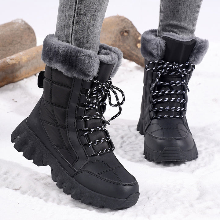 Damen Thermo-Winterstiefel mit isolierendem Futter und rutschfester Sohle Drune