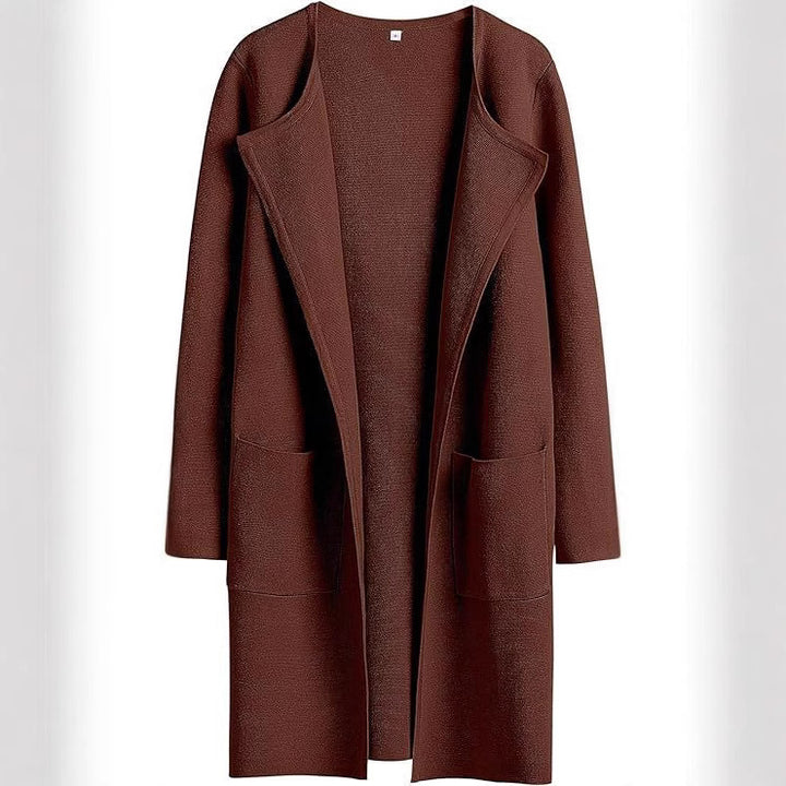 Damen Strickmantel mit lässigem Schnitt und praktischen Taschen Drune
