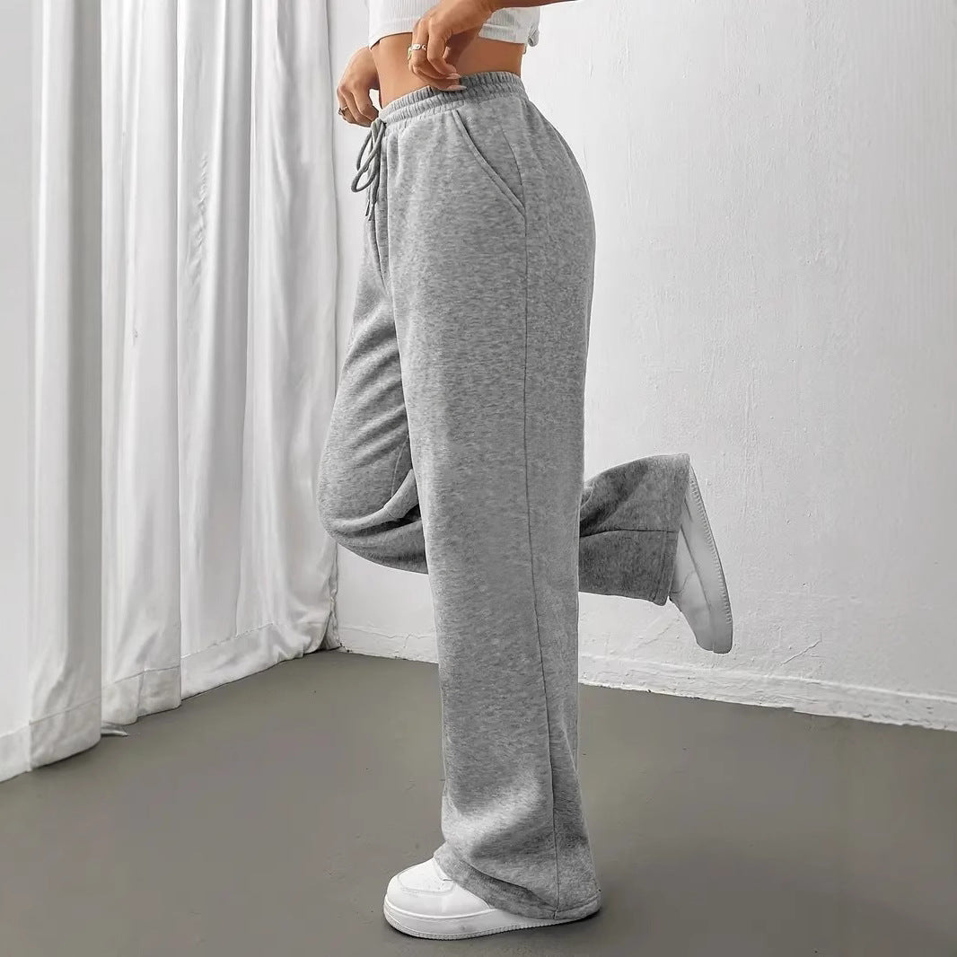 Damen Bequeme Freizeithose mit weitem Bein Drune