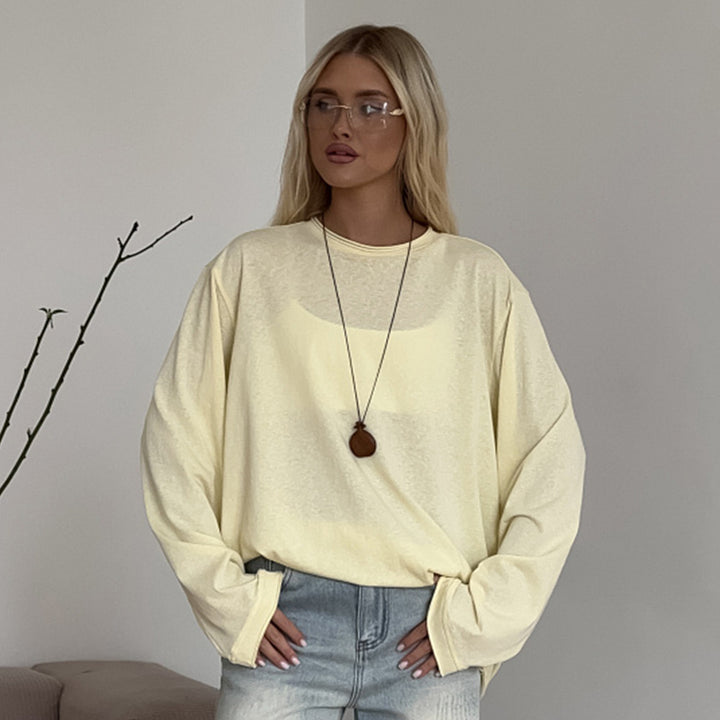 Damen lässiger Oversized Pullover mit hohem Komfort und weichen Materialien Drune