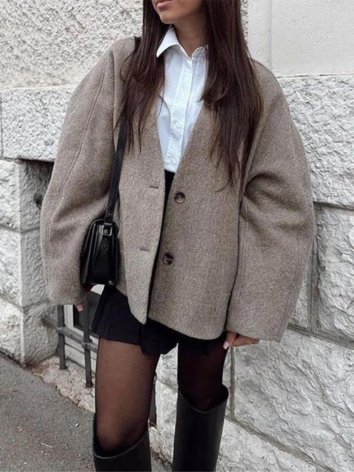 Damen Casual Oversize Jacke Drune