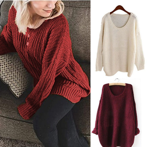 Damen Grobstrickpullover mit weitem Schnitt und lässigem Tragekomfort Drune