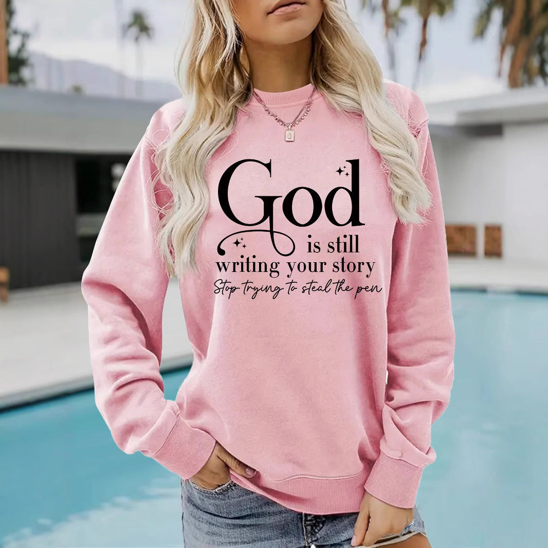 Damen Sweatshirt mit inspirierendem Schriftzug Drune