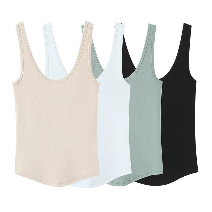 Damen Sportliches Basic Top Drune