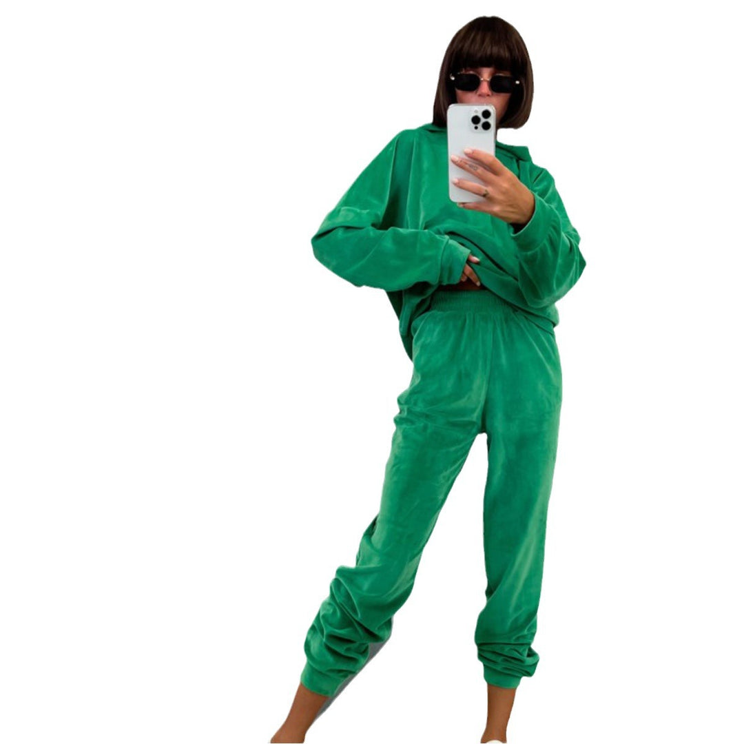 Damen Legere und kuschelige Fleece-Jogginganzug Drune