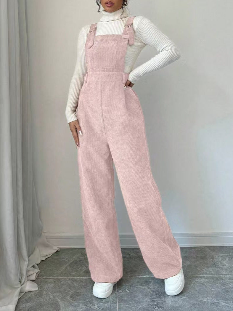Damen Lässig geschnittener Cord-Overall Drune