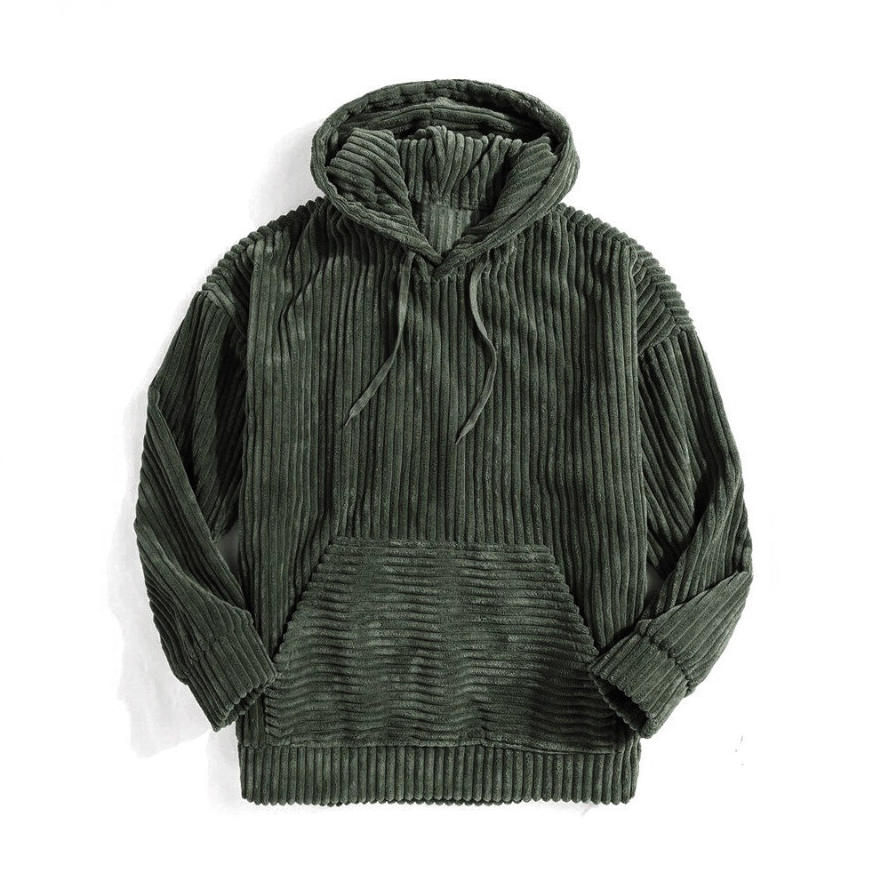 Damen gemütlicher Kapuzenpullover im modernen Rippdesign Drune