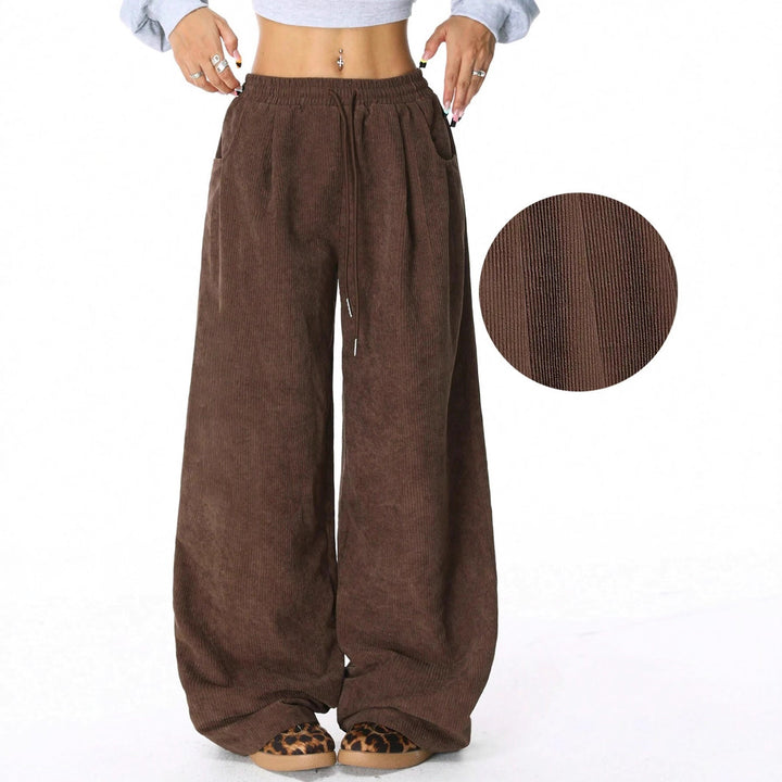 Damen Weite Komforthose aus weichem Cord Drune