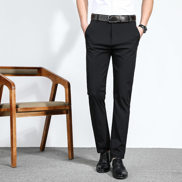 Herren elegante Business-Hose mit schmalem Schnitt und dehnbarem Material Drune