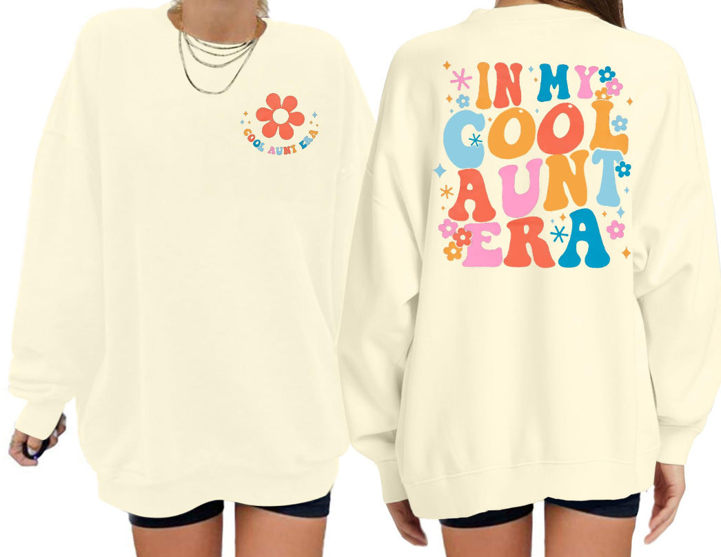 Damen Sweatshirt mit modernem floralen Print und lässigem Schnitt Drune