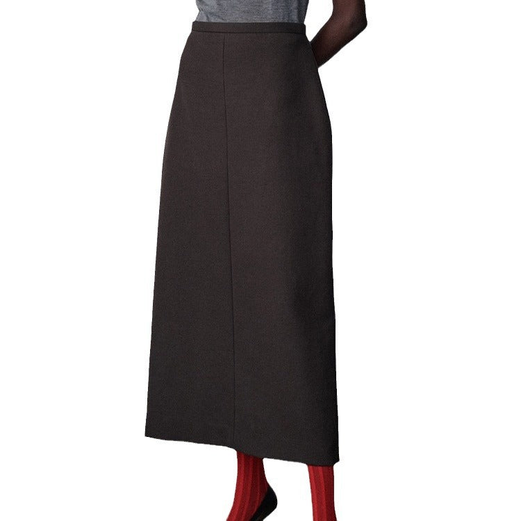 Damen eleganter Midirock mit klassischem Schnitt Drune