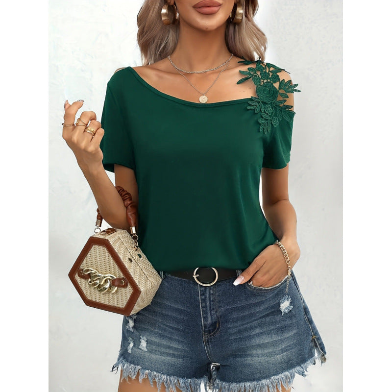 Damen Oberteil mit verspieltem floralen Design Drune