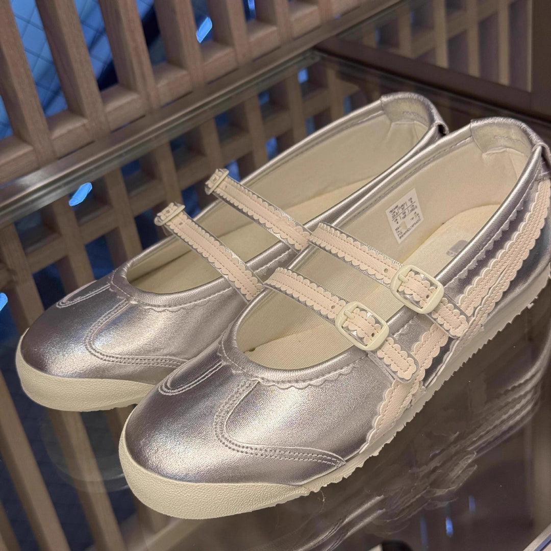 Damen Ballerinas mit verspieltem Riemendesign und hochwertiger Lederoberfläche Drune