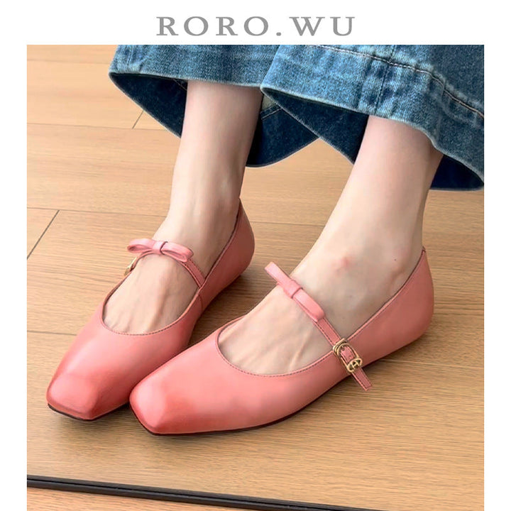 Damen Mary Jane Ballerinas mit edlem Riemenverschluss und komfortabler Sohle Drune