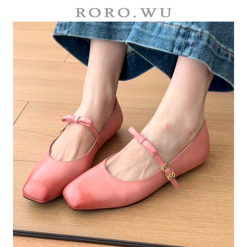 Damen Mary Jane Ballerinas mit edlem Riemenverschluss und komfortabler Sohle Drune